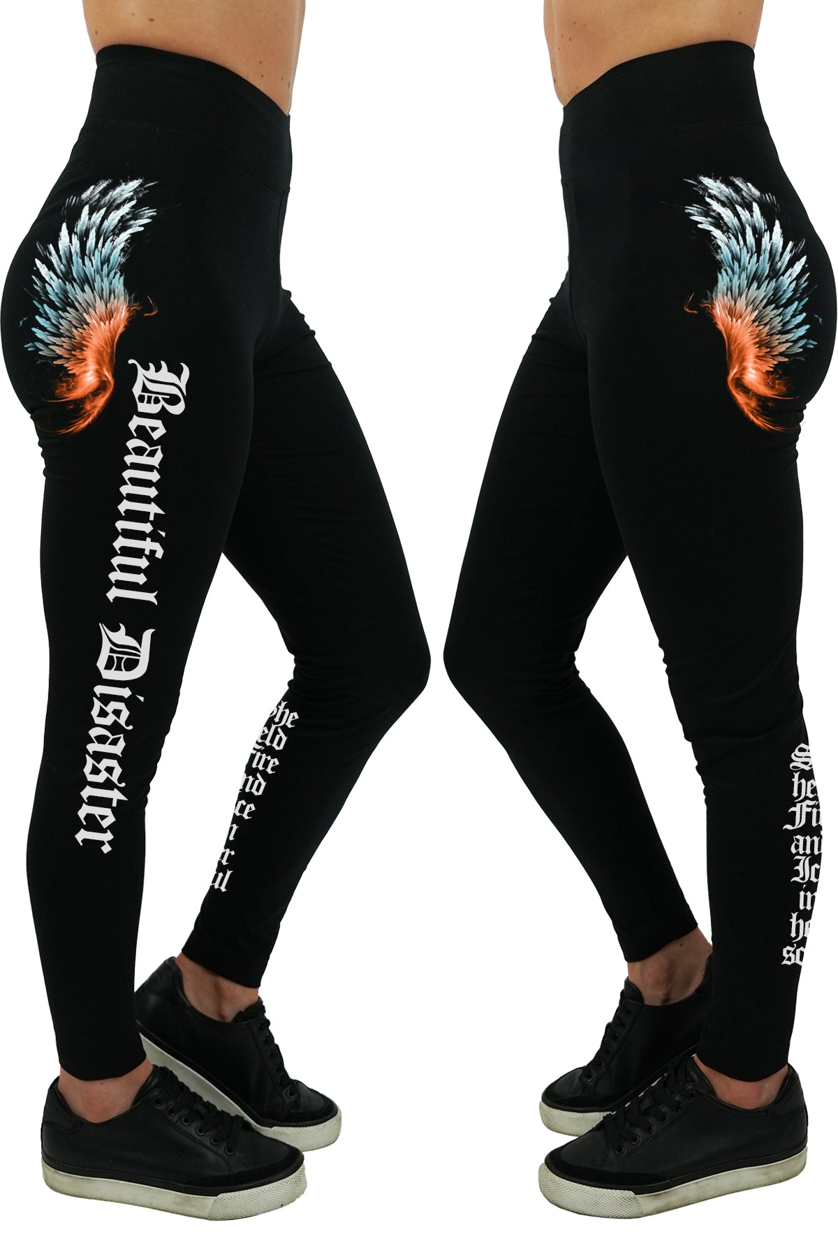 Fire & Ice Angel Leggings – Beautiful Disaster Clothing